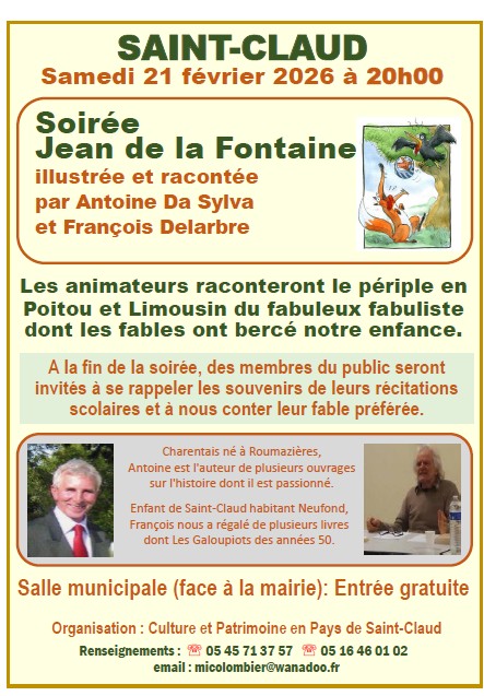 Soirée Jean de la Fontaine