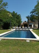 Private pool at Mas La Batisdonne