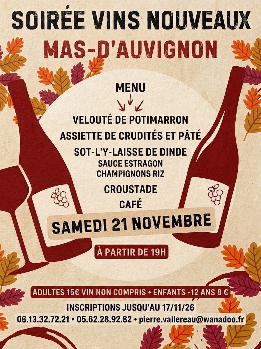 Soirée vins nouveaux_Mas-d'Auvignon
