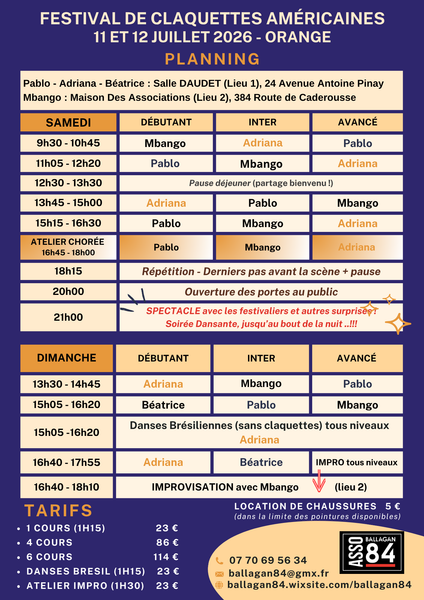 Festival de claquettes et danses_Orange