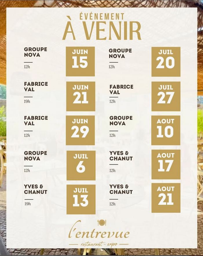 Les moments musicaux à l’Entrevue