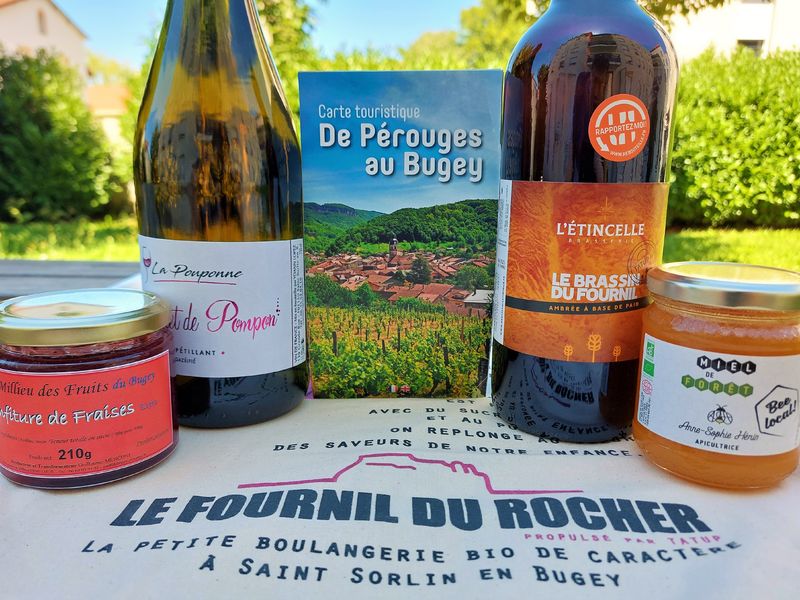 Panier souvenir de Pérouges au Bugey