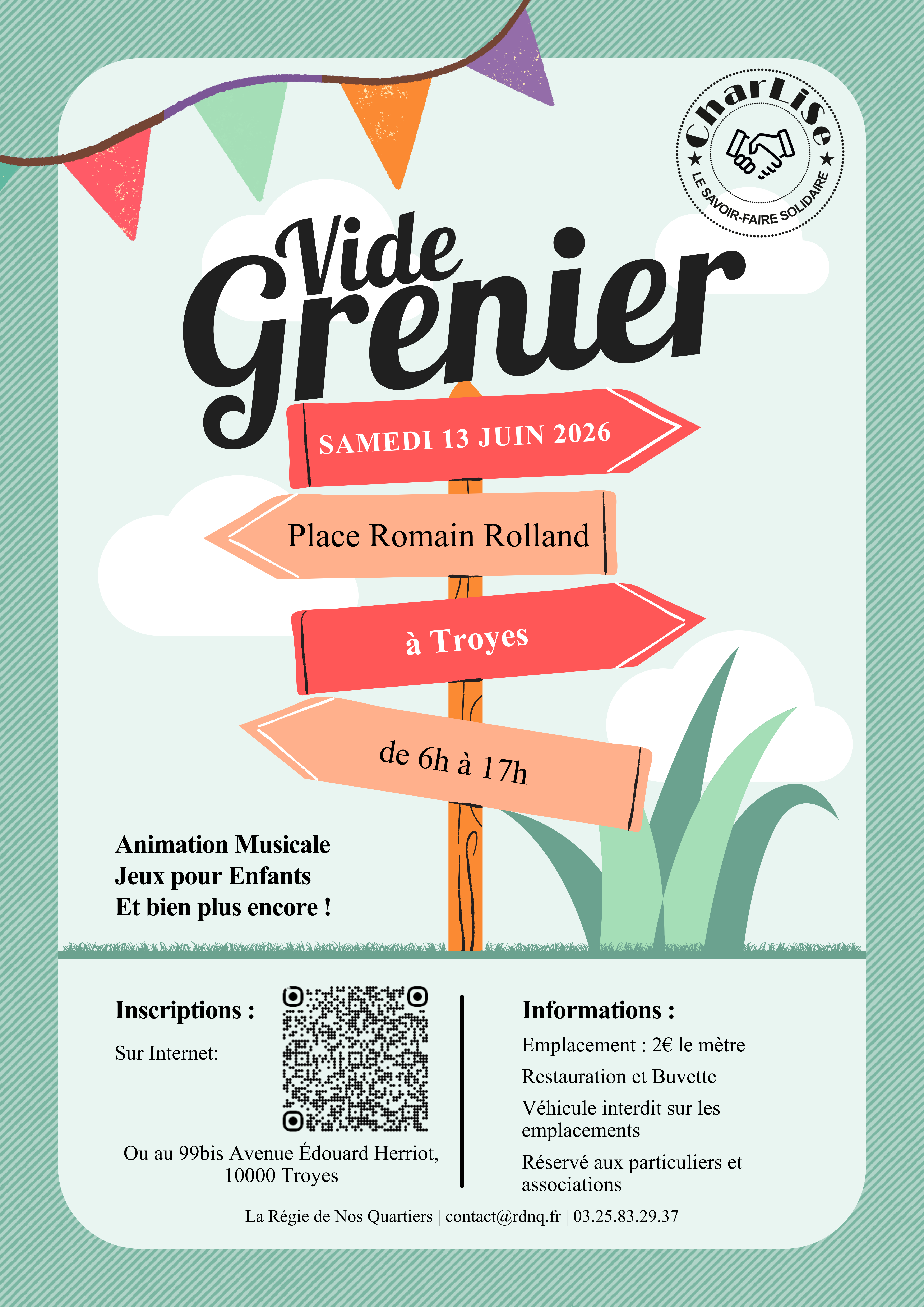Vide-greniers ChaLiSe — visuel événement