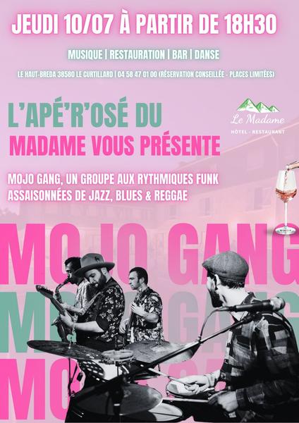 Apé'r'osé 10/07 - groupe Mojo Gang