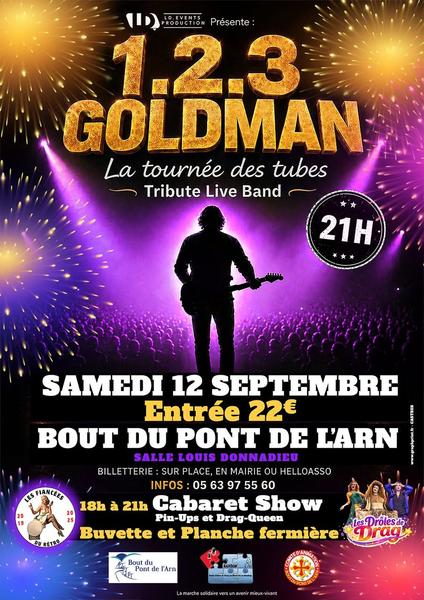 1.2.3 GOLDMAN — La tournée des tubes (Tribute Live Band)
