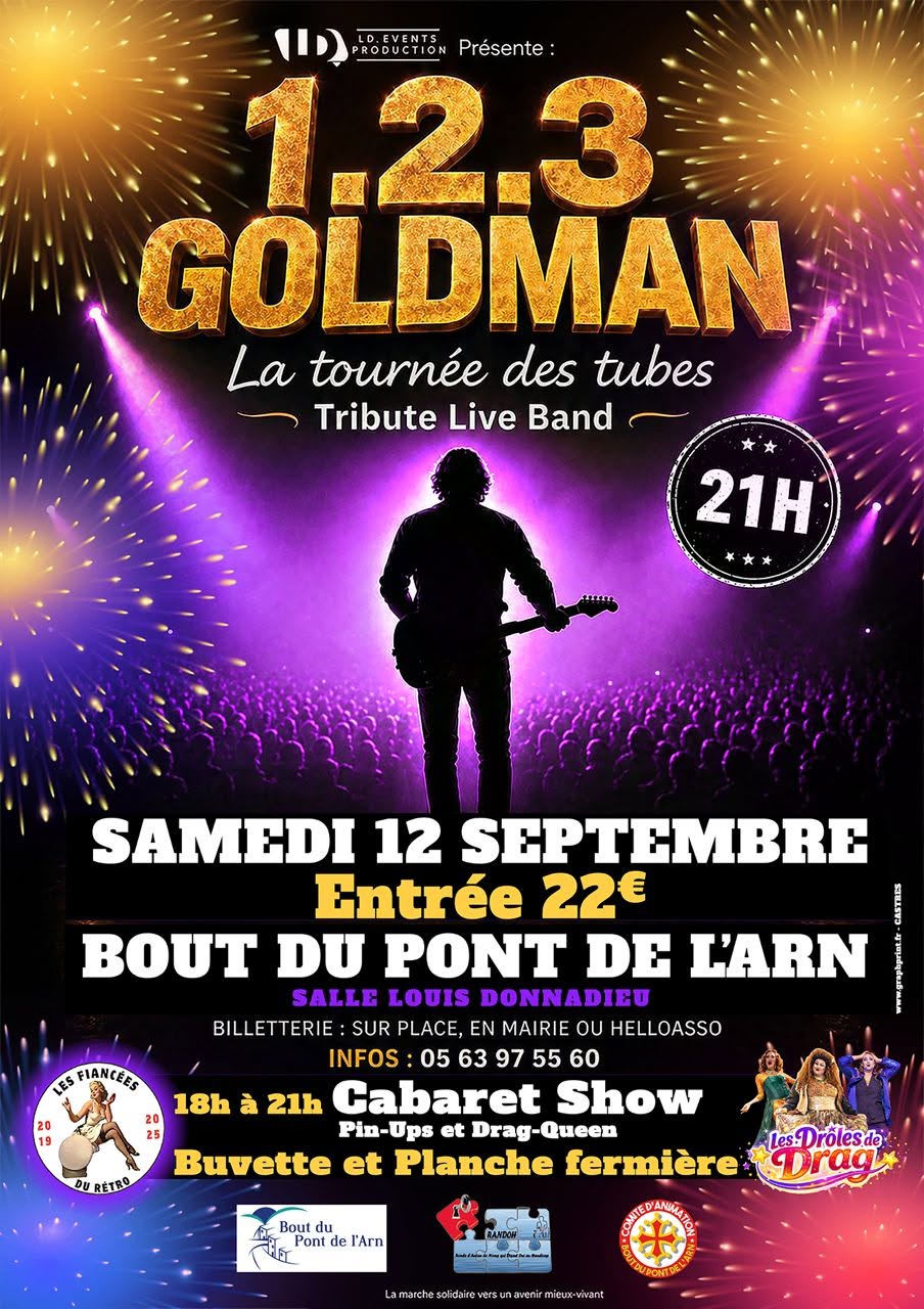 1.2.3 GOLDMAN — La tournée des tubes (Tribute Live Band)_Bout-du-Pont-de-Larn