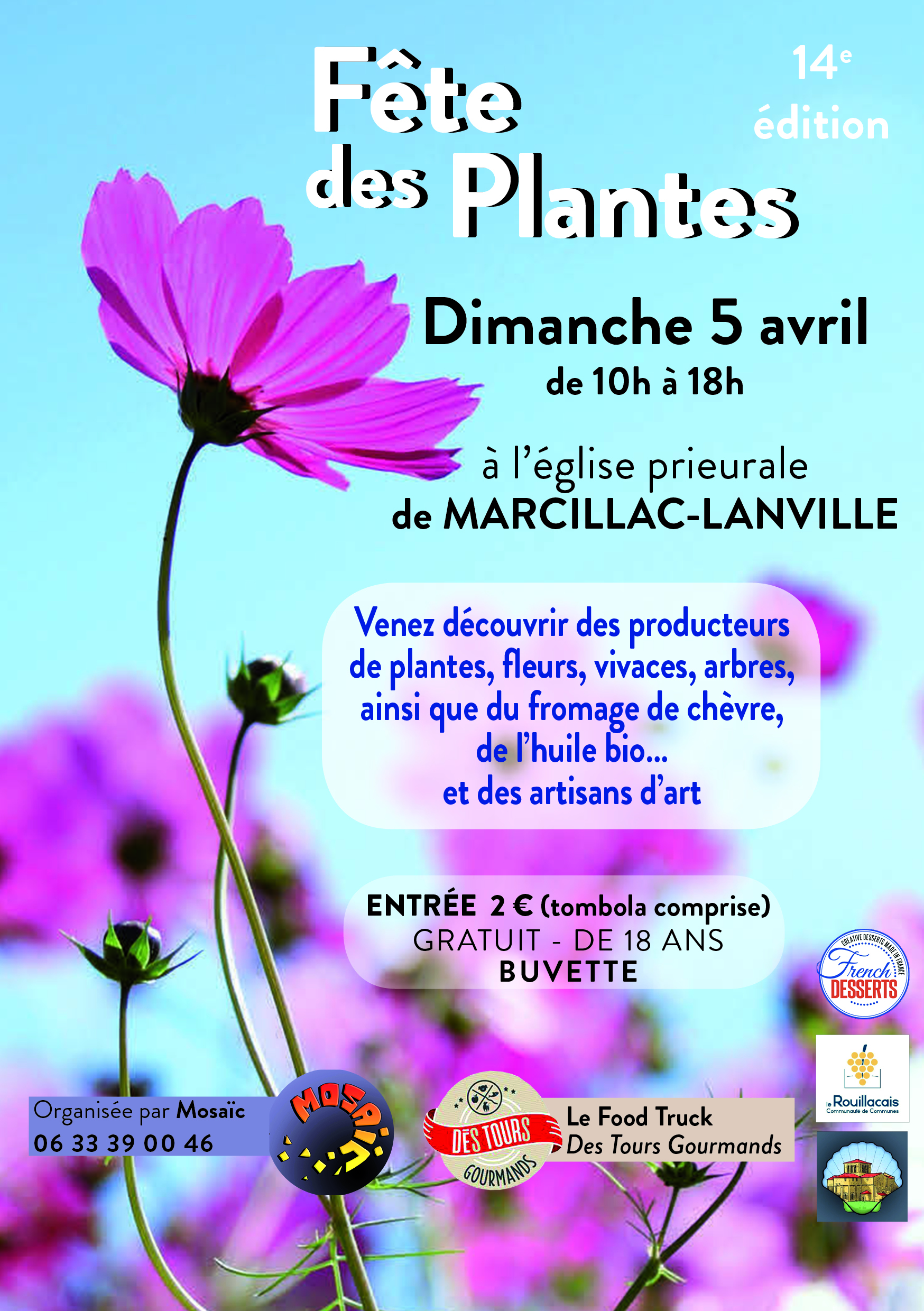 14 ème Fête des Plantes à l’église prieurale de MARCILLAC-LANVILLE 16140.
