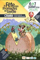 Affiche Fête des Fromages de Savoie  2024, rendez-vous à Châtel à Pré la Joux