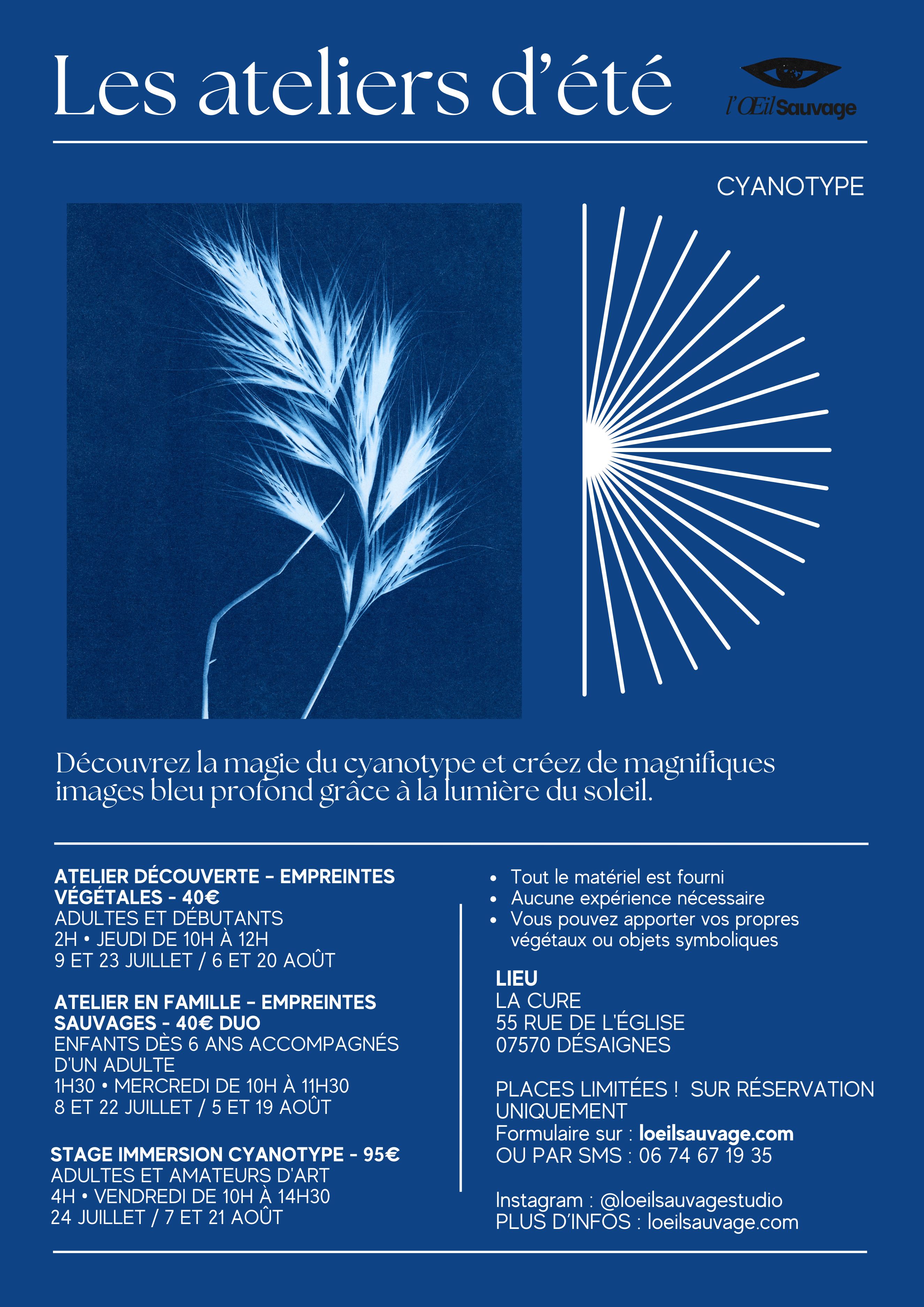 Les ateliers d'été