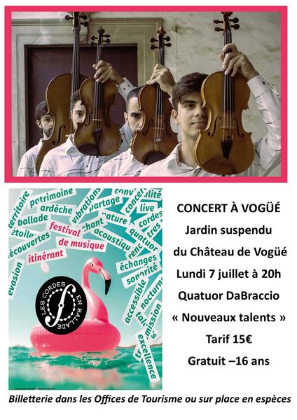 Festival Cordes en ballade : le concert off_Vogüé