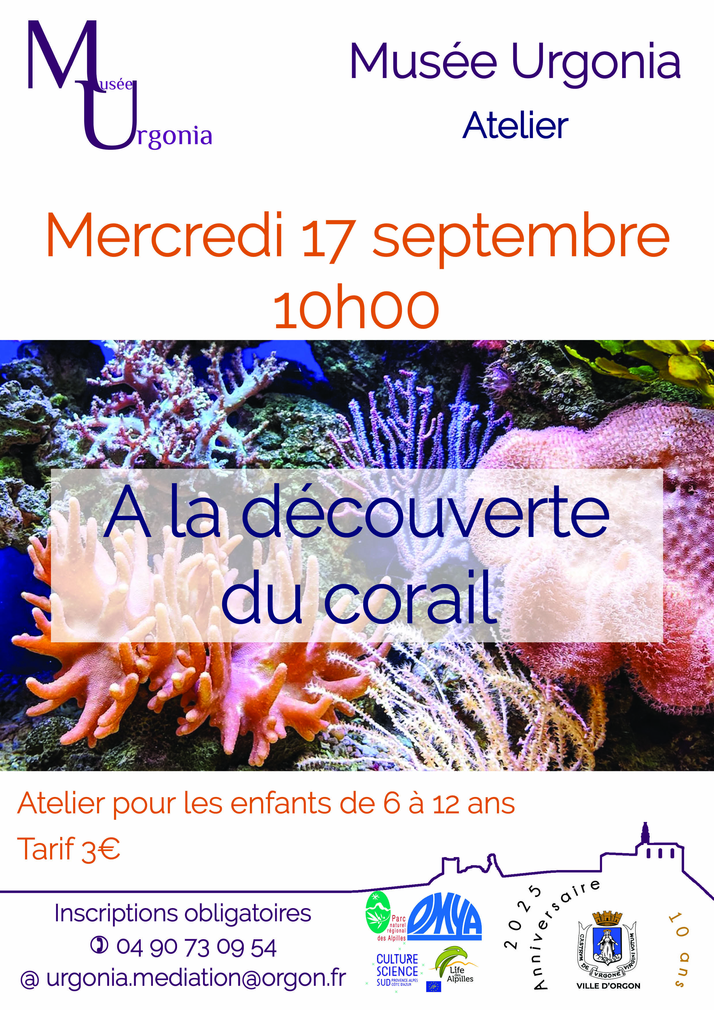 Atelier "A la découverte du corail"