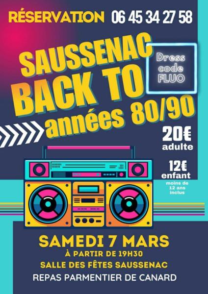 Soirée années 80/90 - Saussenac