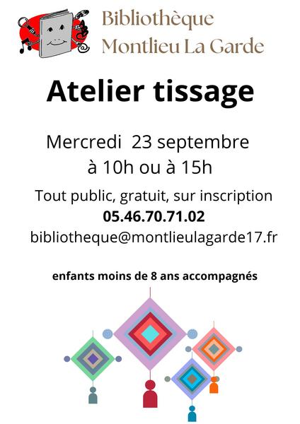 Atelier créatif TISSAGE