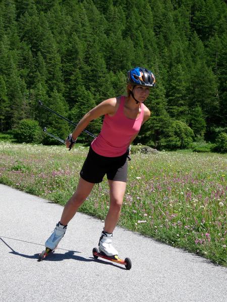 Ski-roues à Bessans