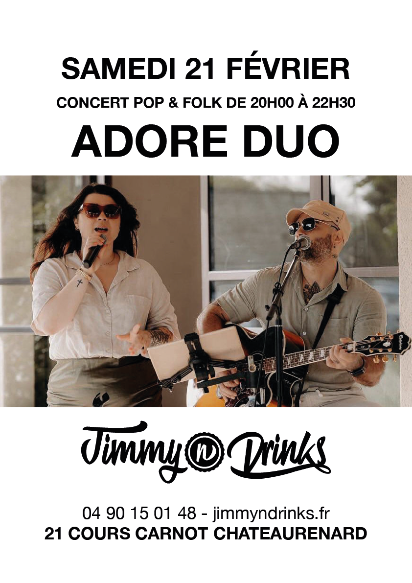 Concert "Adore Duo" chez Jimmy n Drinks