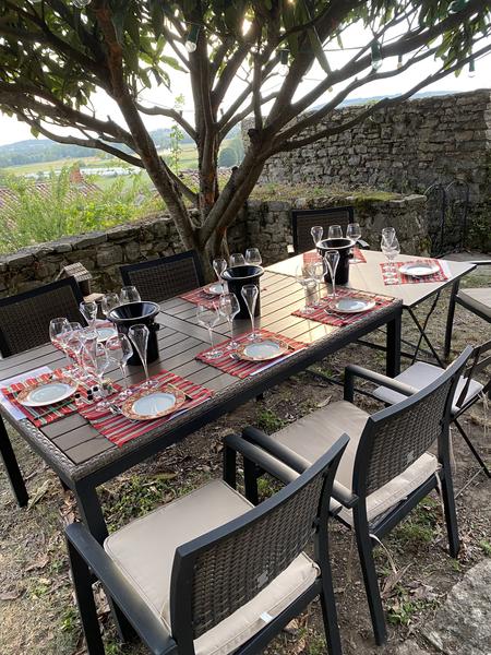 Atelier en terrasse avec vue sur le Rhône