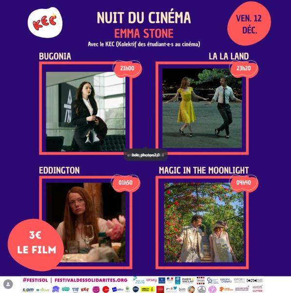 Nuit du cinéma spécial Emma Stone