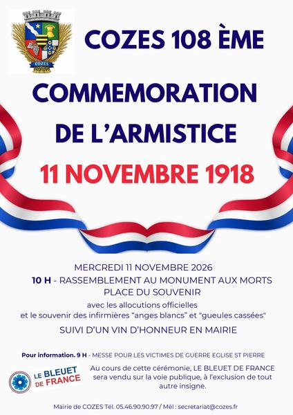 Commémoration de l'armistice