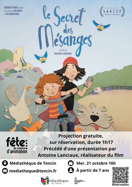 Fête du cinéma d'animation : "Le secret des mésanges"
