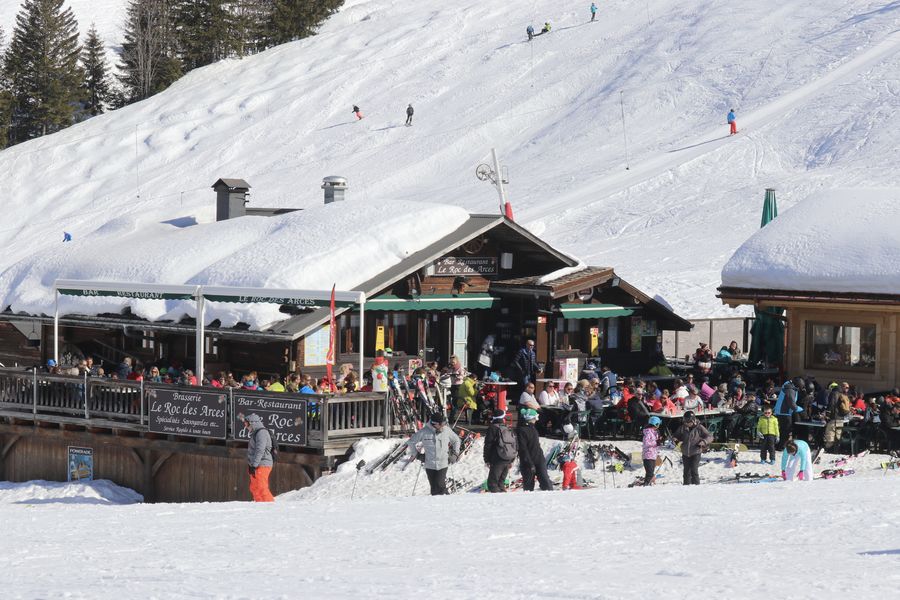 Roc des Arces au Grand-Bornand l'hiver