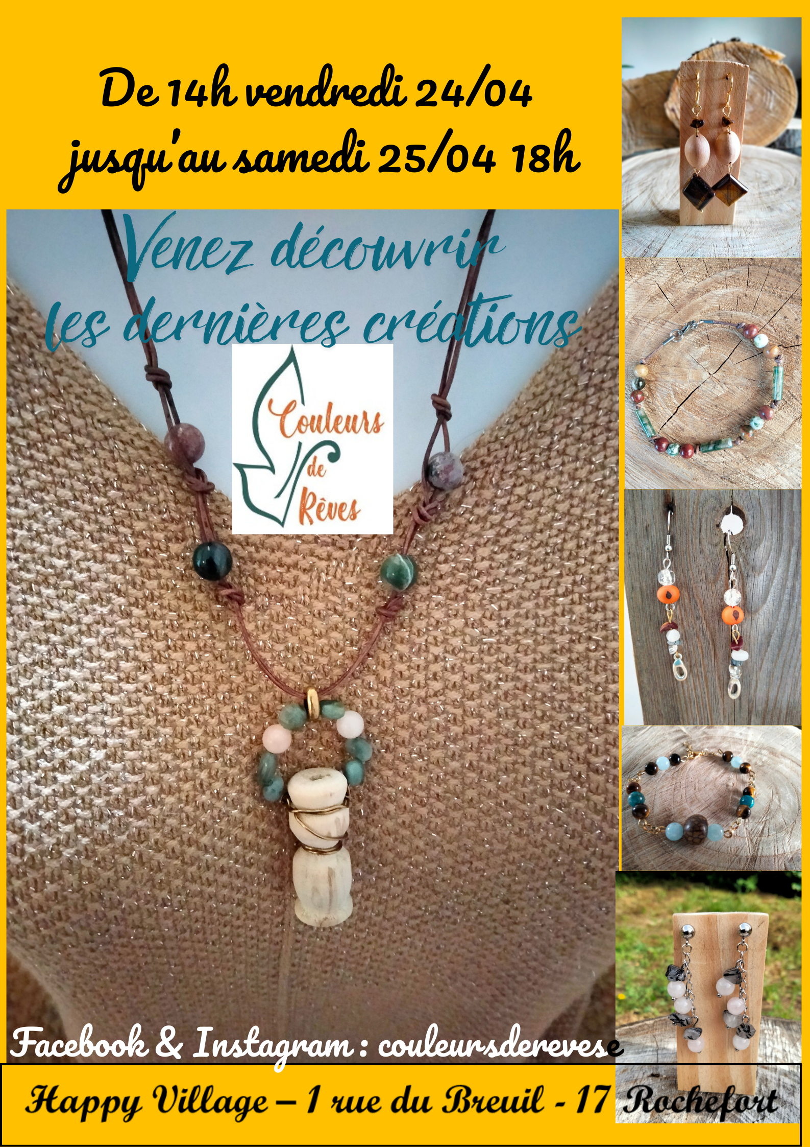 Exposition-vente : Bijoux artisanaux, Couleurs de rêves