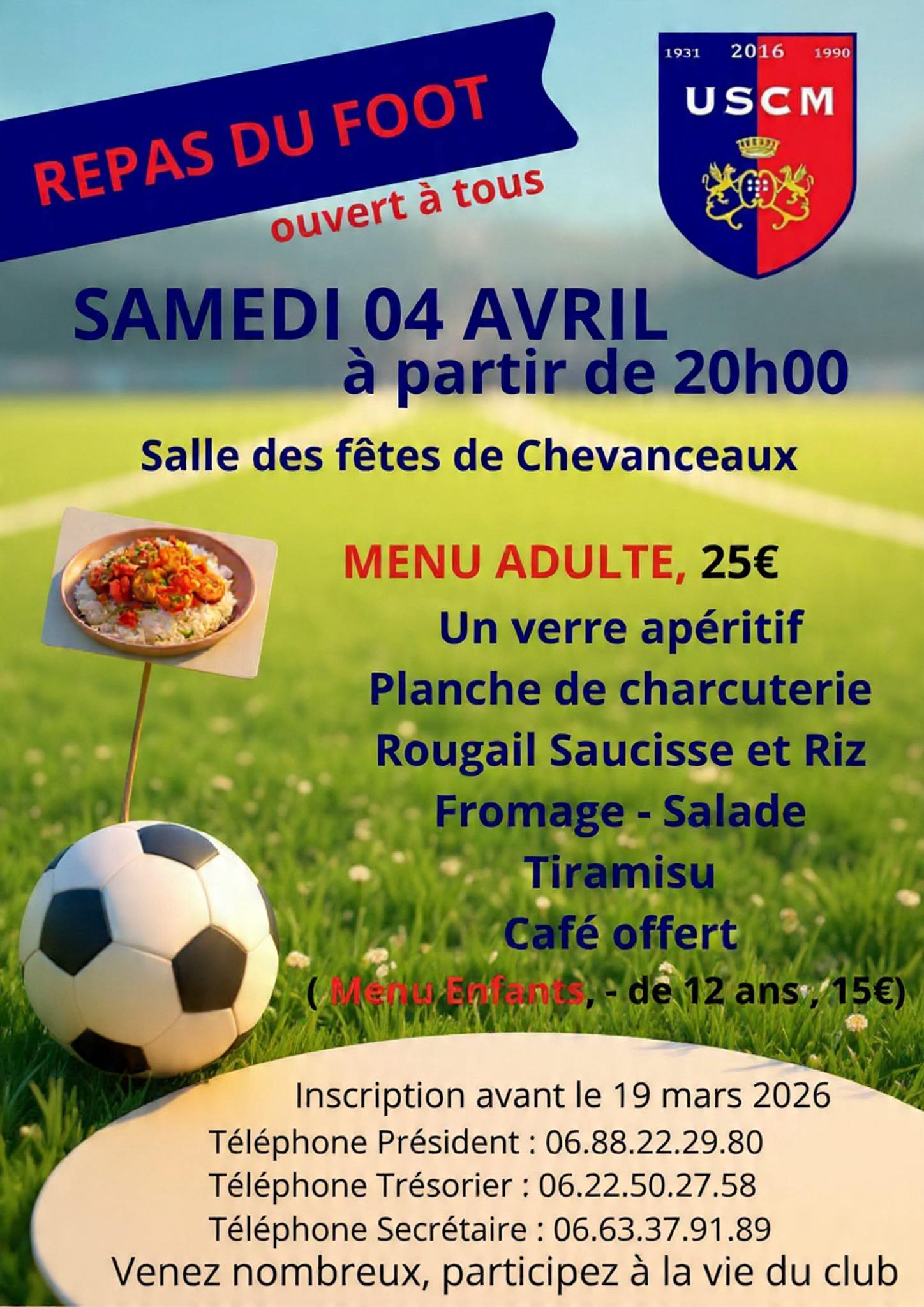 Repas du foot