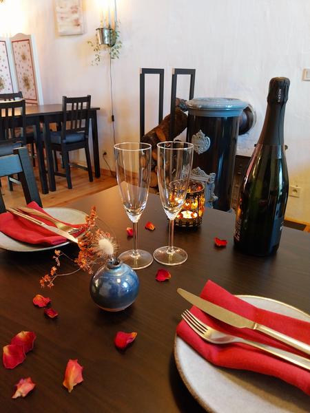 Table prête pour les amoureux !