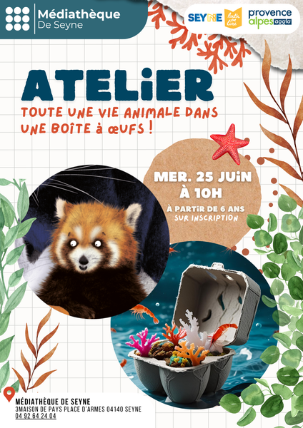 Partir en livre : Toute une vie animale dans une boîte à œufs !_Seyne