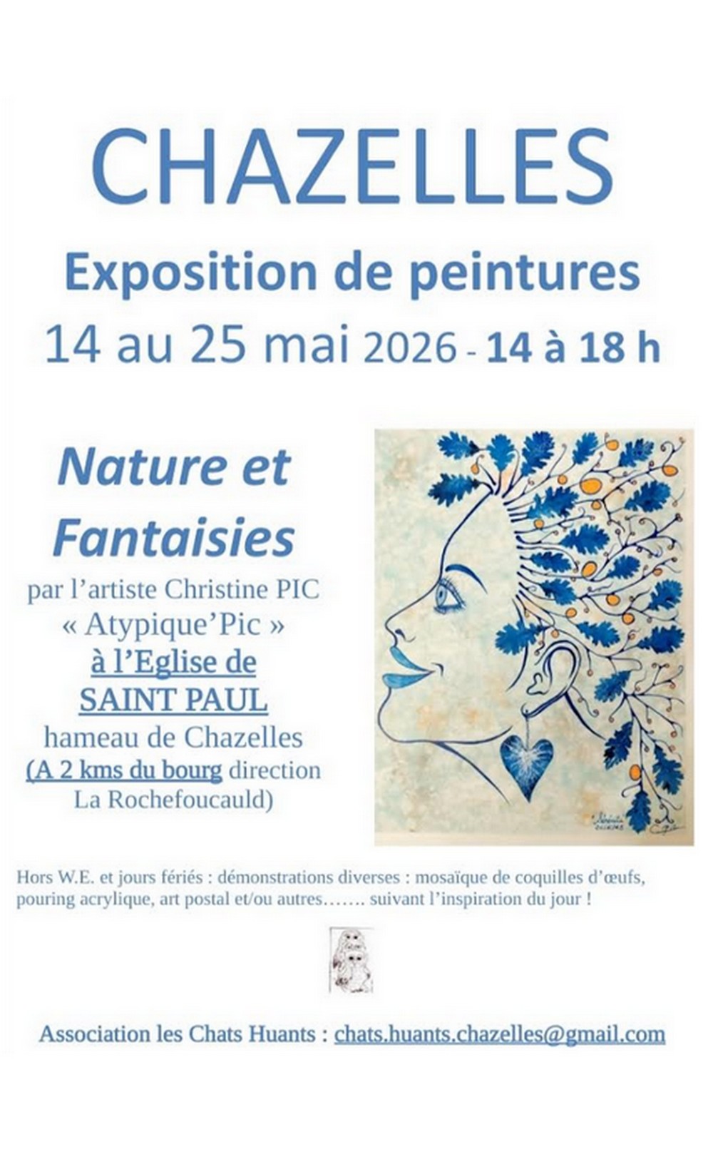 Exposition de peintures Nature et Fantaisies