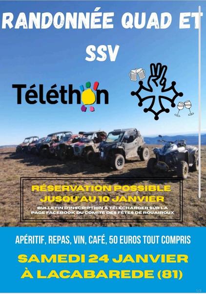 La randonnée du Téléthon Quad et SSV