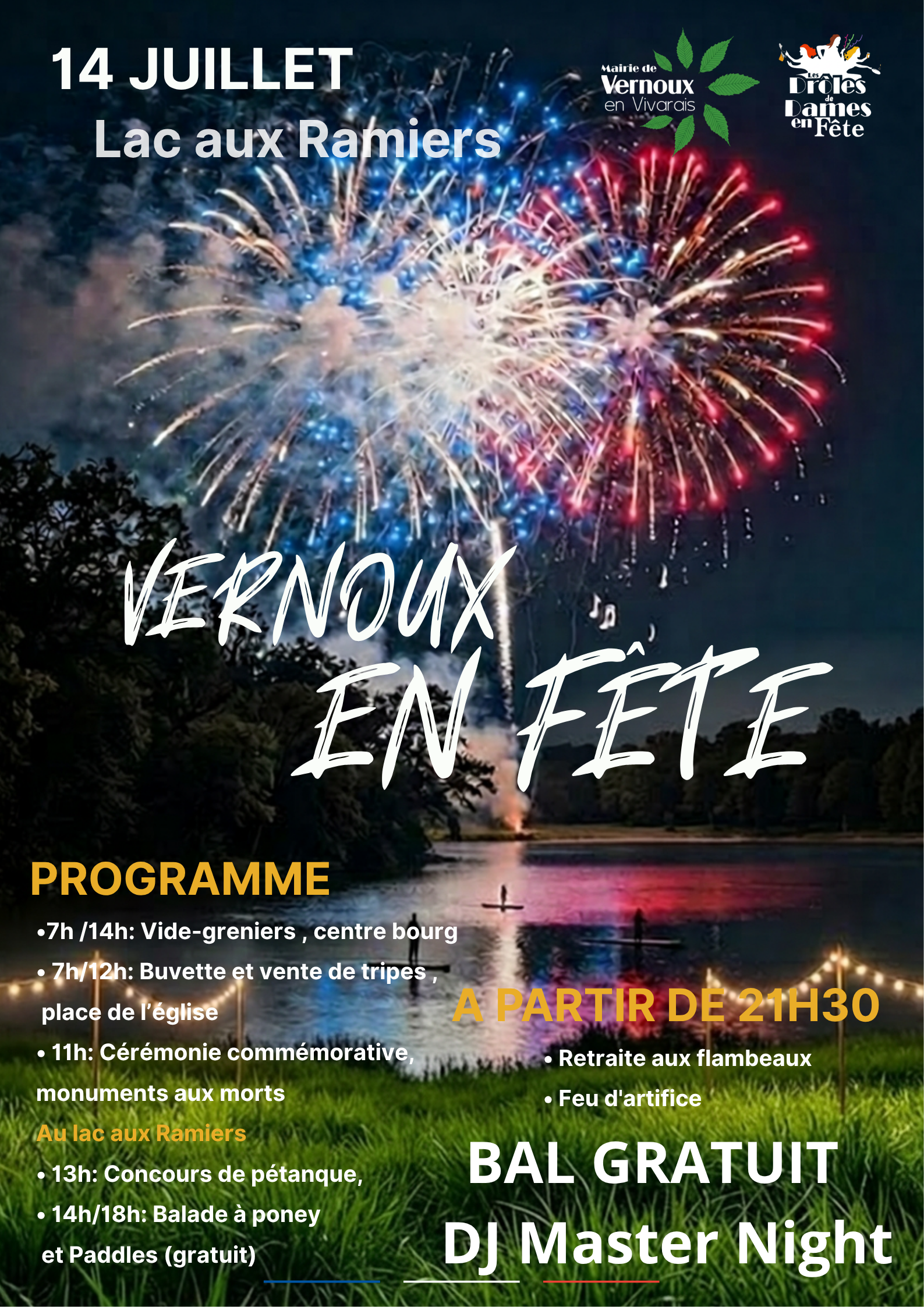 Affiche de la fête du village 