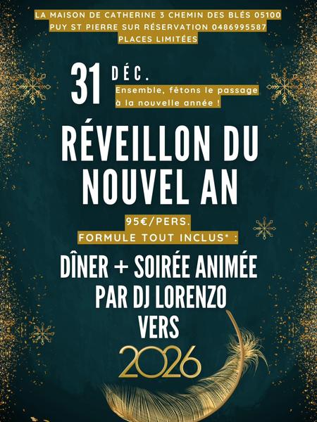 Réveillon à La Maison de Catherine_Puy-Saint-Pierre - © Maions Catherine