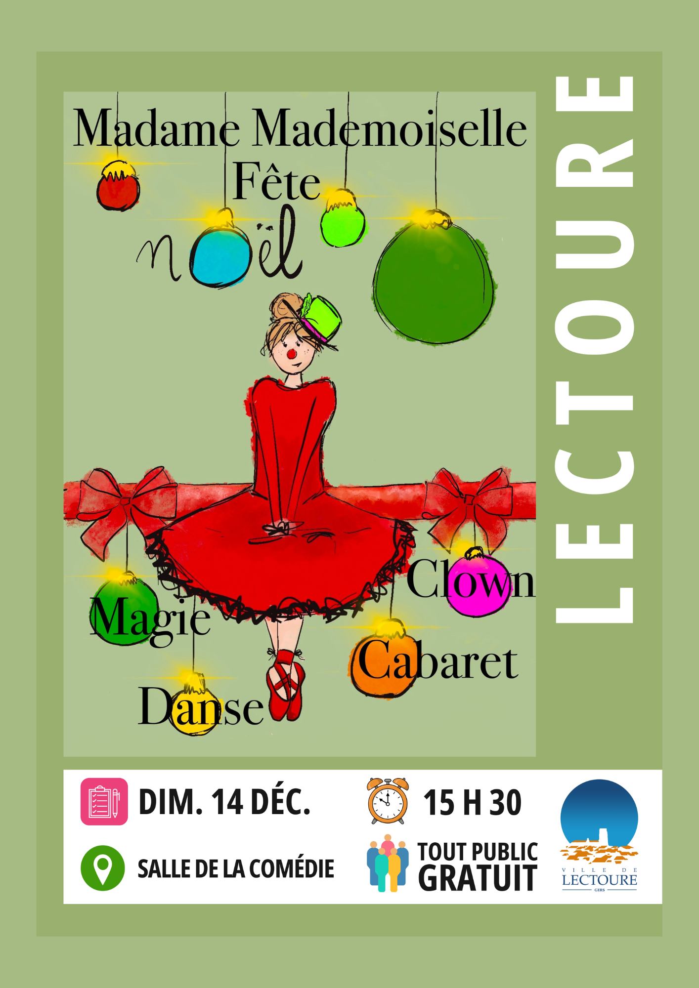 Spectacle de Noël - Madame Mademoiselle fête Noël_Lectoure