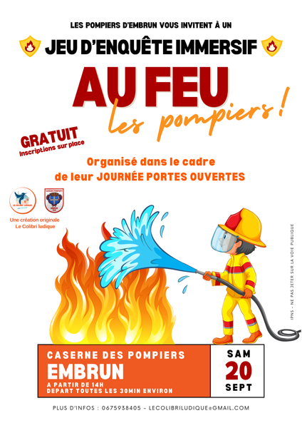 Escape Game 'Au feu les pompiers !' - © Pompiers d'Embrun Escape Game 'Au feu les pompiers !' - © Pompiers d'Embrun