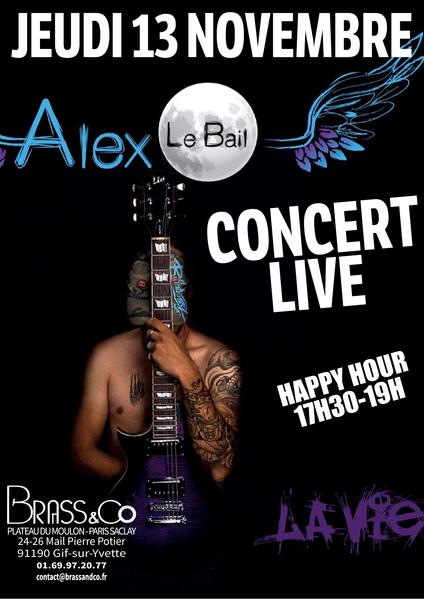CONCERT ALEX LE BAIL JEUDI 12 NOVEMBRE 