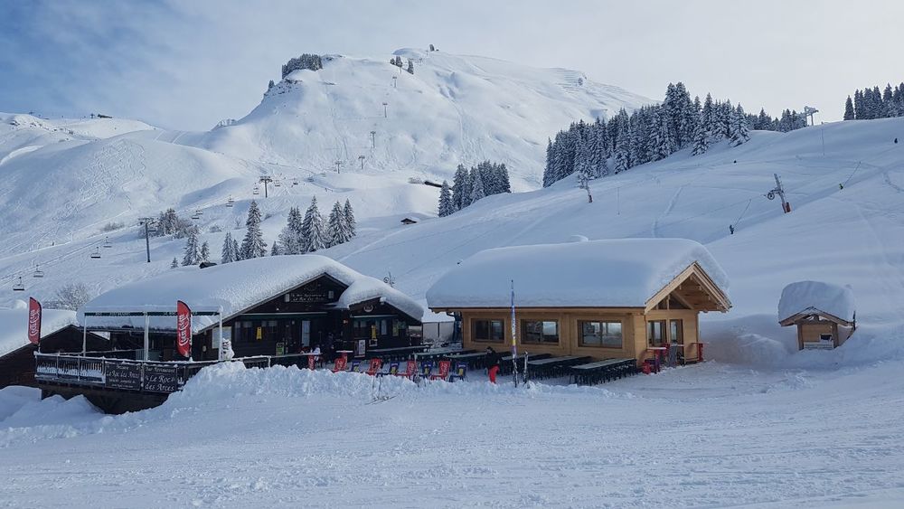 Roc des Arces au Grand-Bornand l'hiver