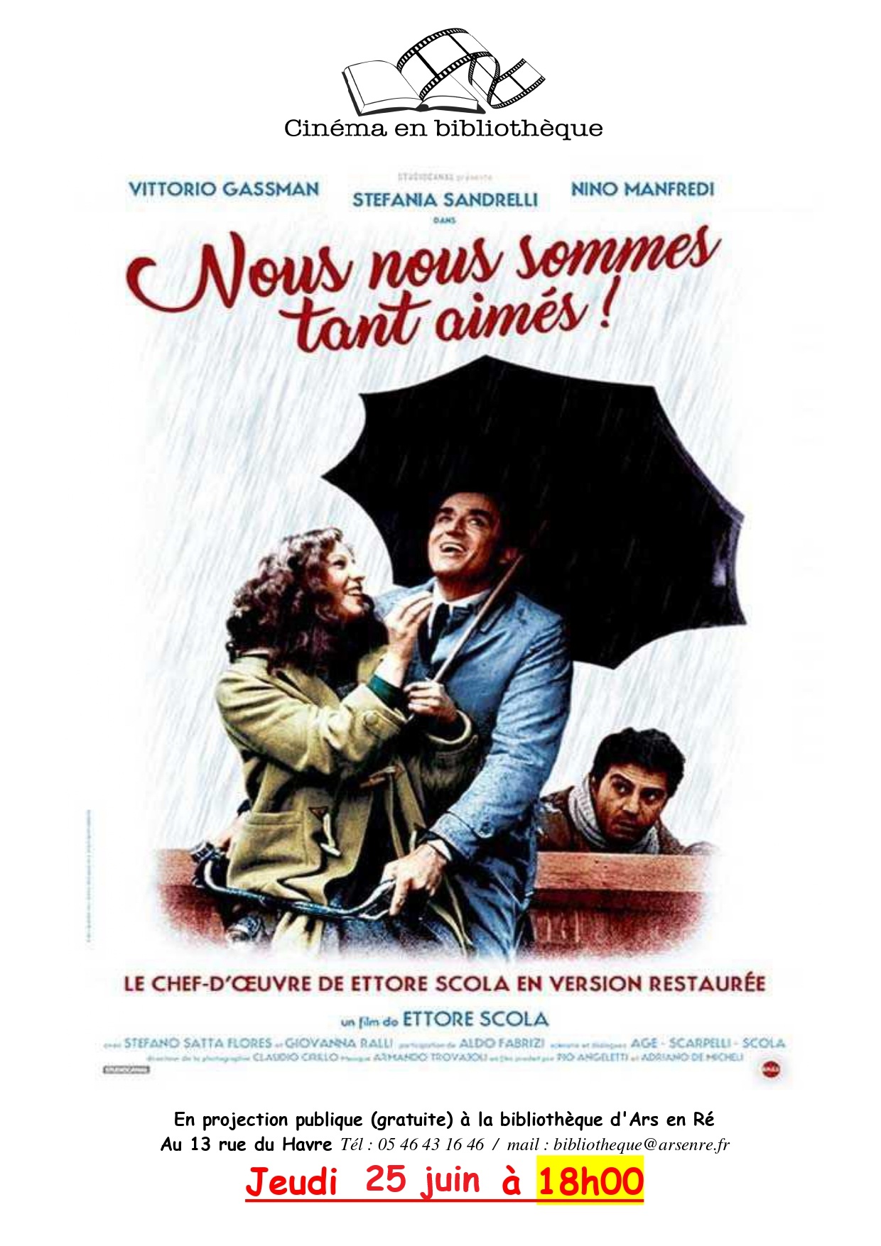 Cinéma en bibliothèque : Nous nous sommes tant aimés !