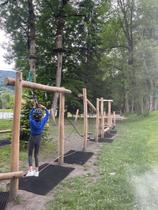 parcours en bois pour enfants