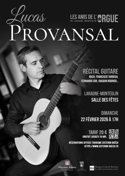 Récital de guitare : Lucas Provansal_Laragne-Montéglin - © Les Amis de l'Orgue de Laragne