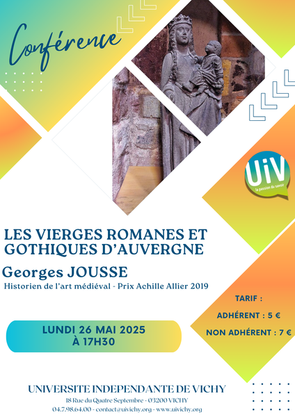 Conférence : Les vierges romanes et gothiques d'Auvergne