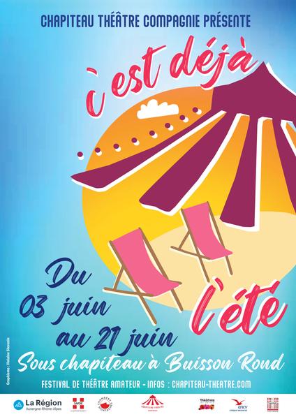 Affiche Festival de théâtre amateur : C’est déjà l’été