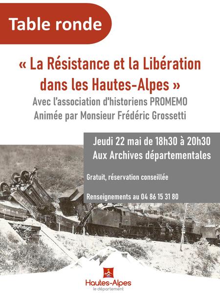 - © Archivesdepartementales05 Table ronde - © Archivesdepartementales05