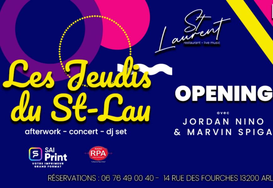 Les Jeudis du St-Lau - Afterwork au Saint Laurent