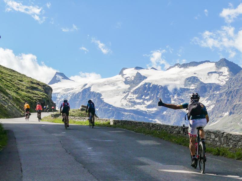 Montée cycliste du col de l'Iseran