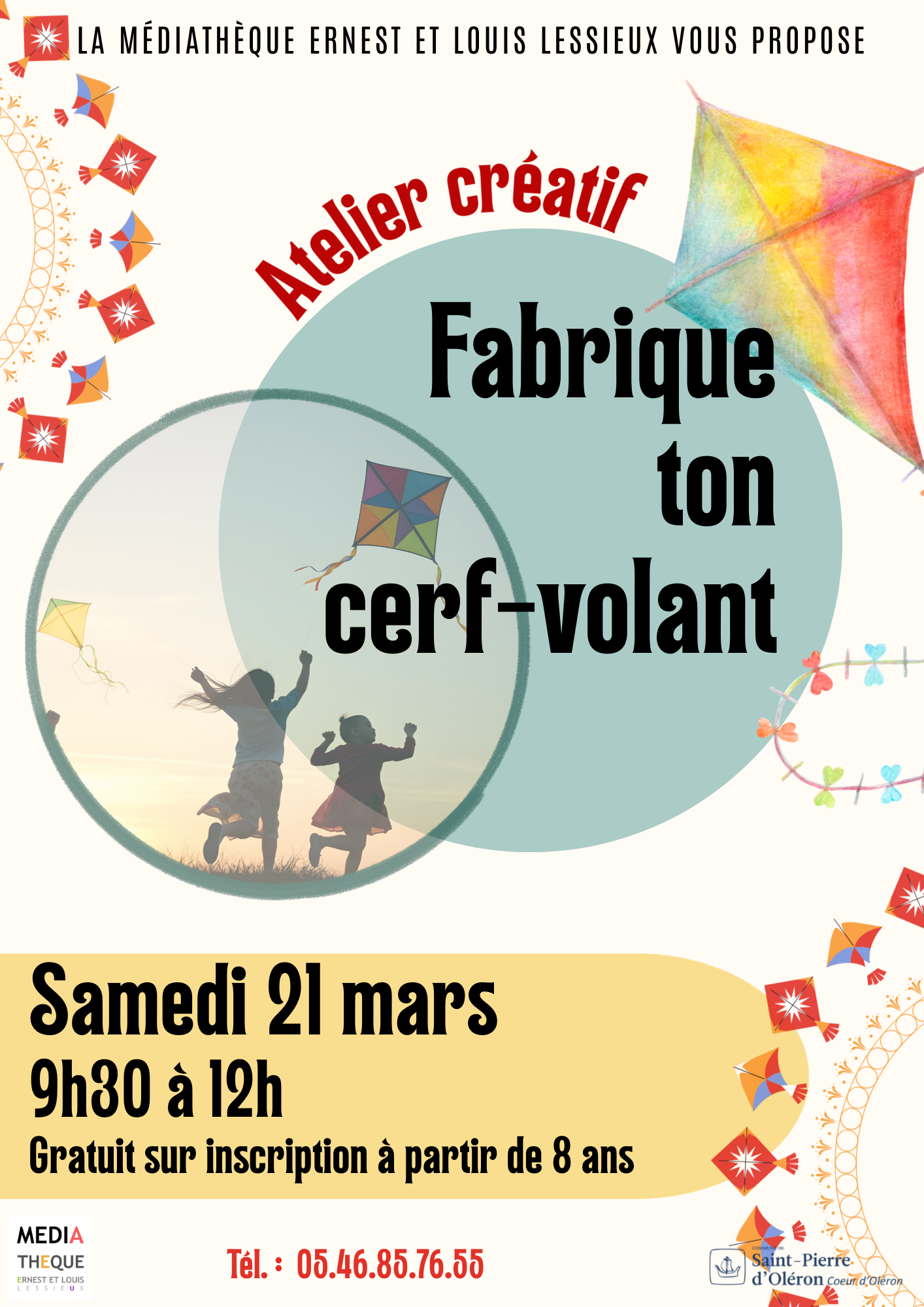 Atelier créatif - Fabrique ton cerf-volant