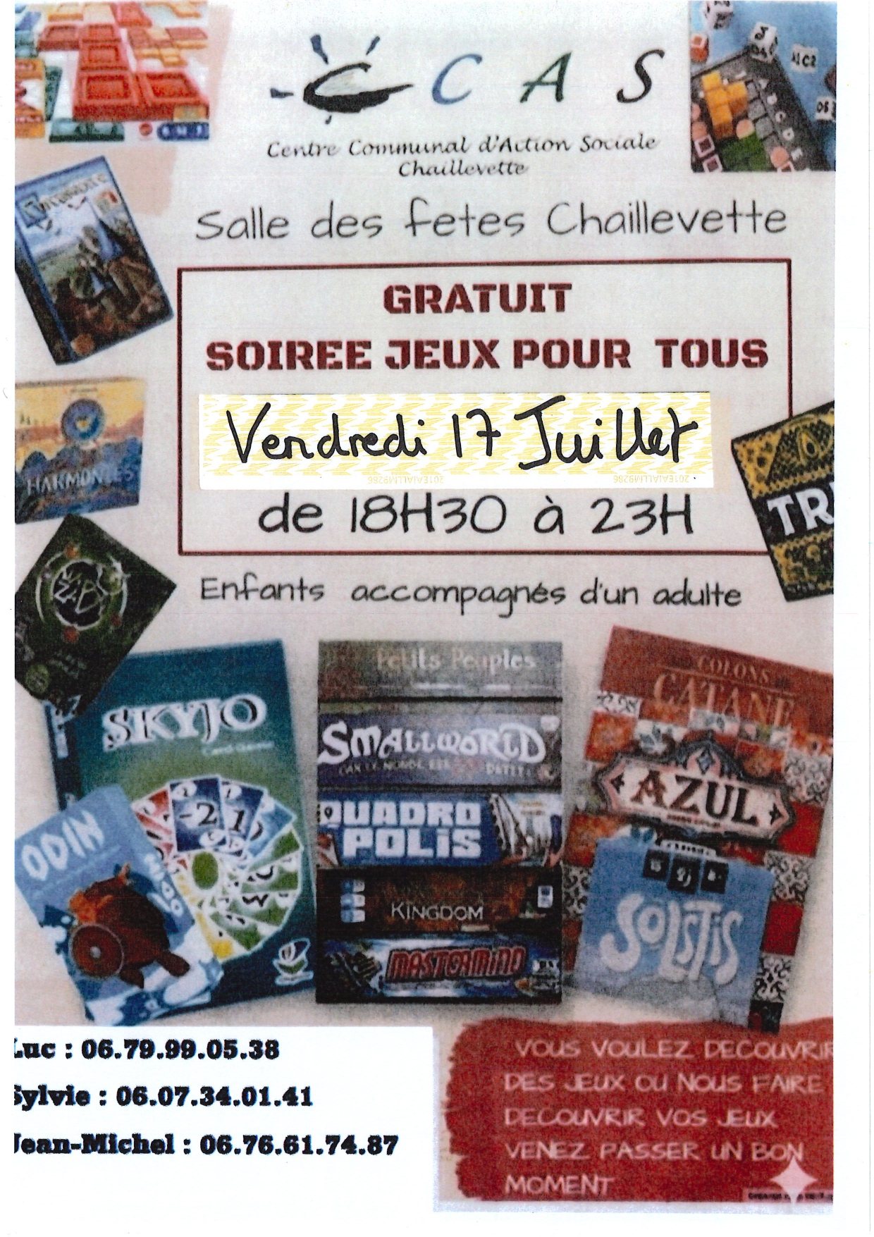 Soirée jeux pour tous
