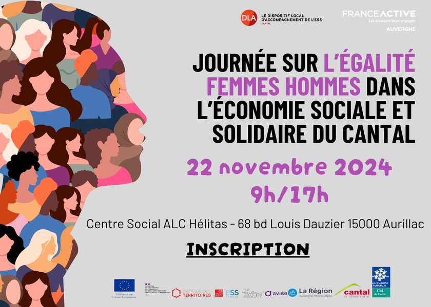 Journée sur l'égalité femmes hommes dans l'économie sociale et solidaire du Cantal_Aurillac