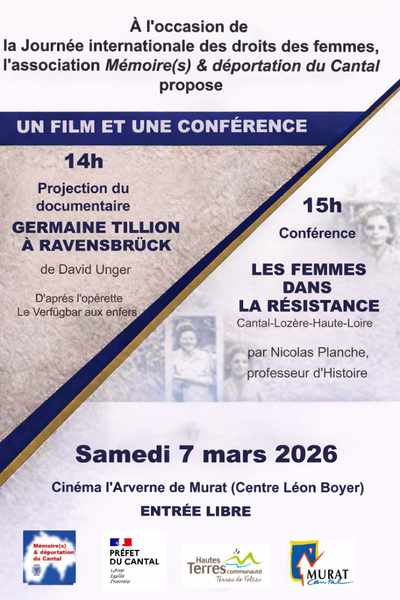 Film et conférence : les femmes déportées et résistantes