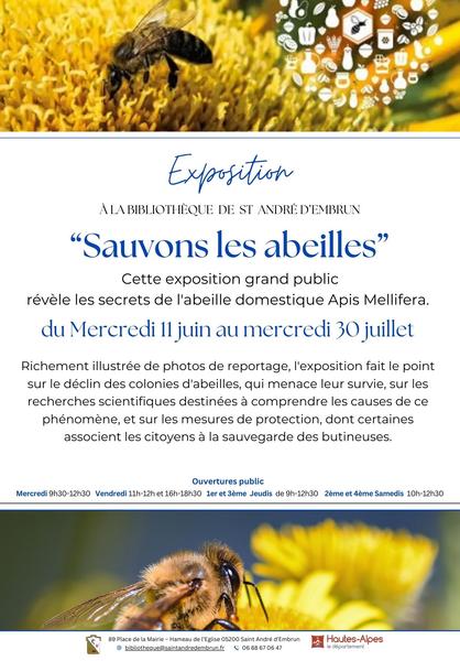 - © bibliothèque de St André d'Embrun Sauvons les abeilles - © bibliothèque de St André d'Embrun