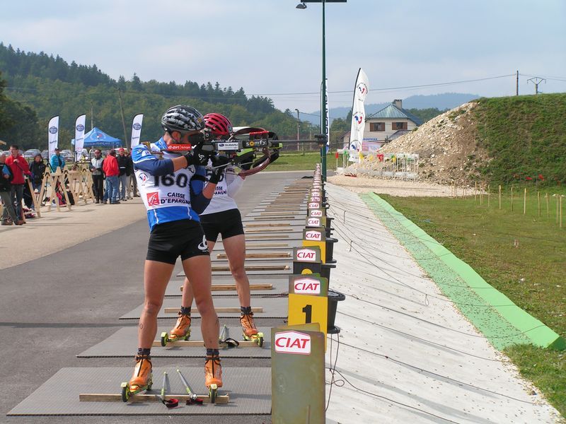 Ski roues stade de biathlon Plans d'Hotonnes